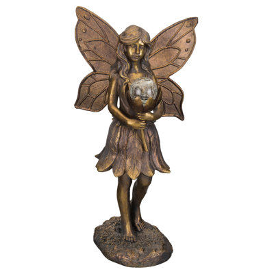 solar fairy statue